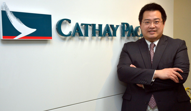 Mark Ng, Korean head of Cathay Pacific Airways, poses at the company’s Seoul office on June 26.   Kim Myung-sub/The Korea Herald