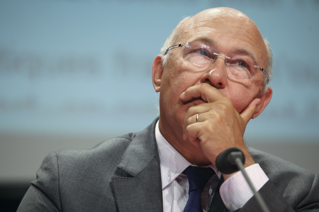 French Finance Minister Michel Sapin.    Bloomberg