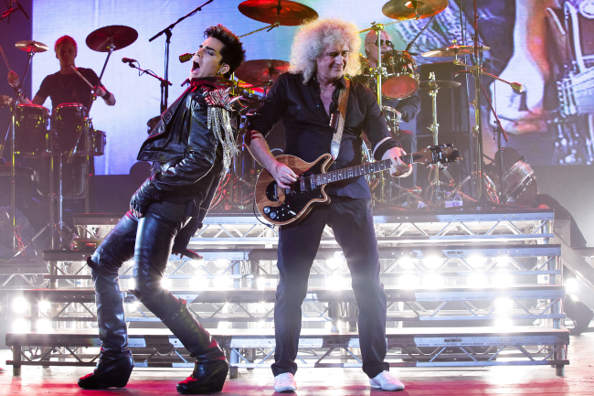 Queen and Adam Lambert.   9ENT
Super Sonic 2014
Super Sonic 2014 music festival will be headlined by Brian May and Roger Taylor of the iconic English rock band Queen, known for its classic hits “We Are the Champions,” “We Will Rock You” and “Bohemian Rhapsody.” American Idol Season 8 runner-up Adam Lambert will sing as the band’s honorary lead vocalist.