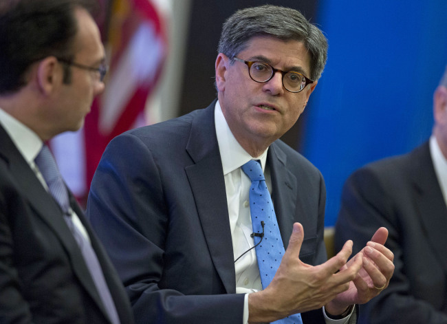 U.S. Treasury Secretary Jacob Lew.   Bloomberg