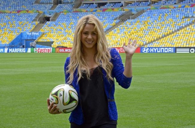 Colombian pop star Shakira.    AFP