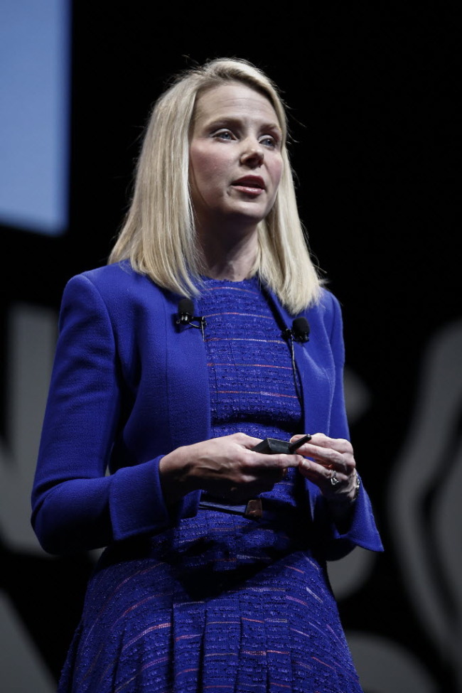 Yahoo CEO Marissa Mayer.    Bloomberg