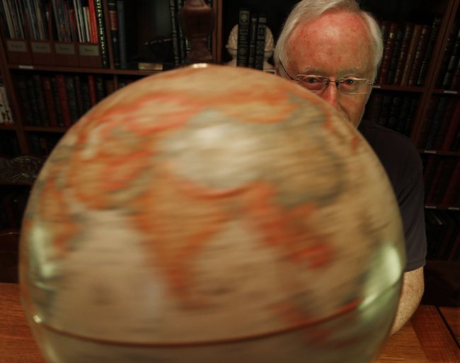 Douglas Nickson of Bellevue, Washington, has traveled to more than 100 countries, and he’s been to every state in the U.S. at least three times.   Seattle Times/MCT