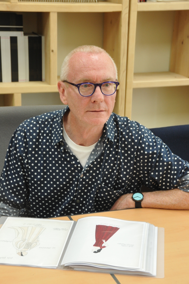 Richard Hudson speaks during a recent interview at the office of the Korea National Opera in Seoul.   Korea National Opera