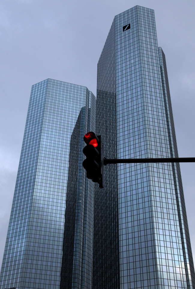The Deutsche Bank headquarters in Frankfurt.   Bloomberg