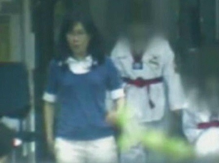 Kim Hye-kyung (left), a core member of the Salvation Sect