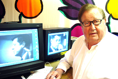 Robert Drew editing “A President To Remember”