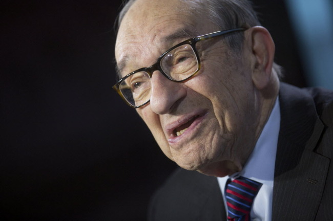 Former Federal Reserve Chairman Alan Greenspan.    Bloomberg