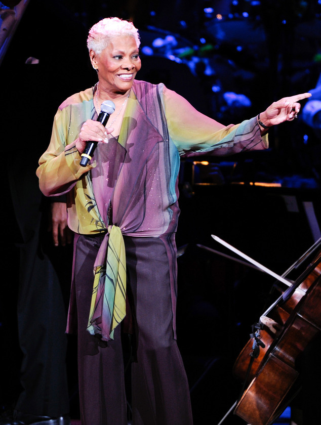 Singer Dionne Warwick performs at the 25th Anniversary Rainforest Fund benefit concert at Carnegie Hall in New York on April 27.   AP