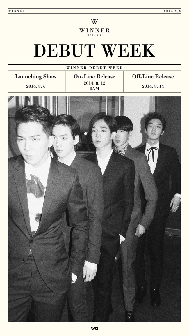 Winner’s “Debut Week” poster. YG Entertainment