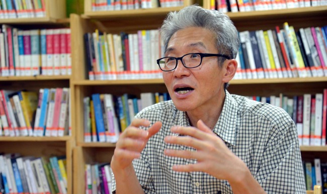 Hyeon Byeon-ho, head of the People’s Solidarity of Alternative Education. Kim Myung-sub/The Korea Herald