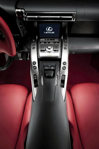 The interior of a Lexus LFA.    Bloomberg