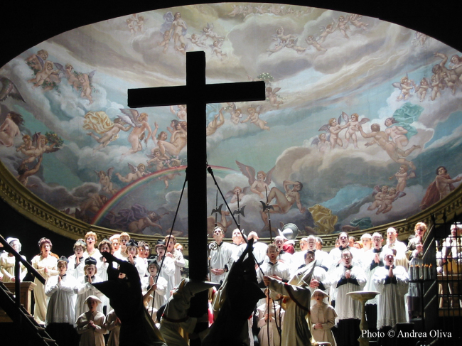 A scene from “Tosca.”    Sol’Opera