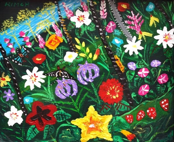 김종학(b.1937), 설악풍경, 과반위 캔버스에 아크릴,전체 44.5×53cm, 이미지 38.7×47.5cm, 2003.