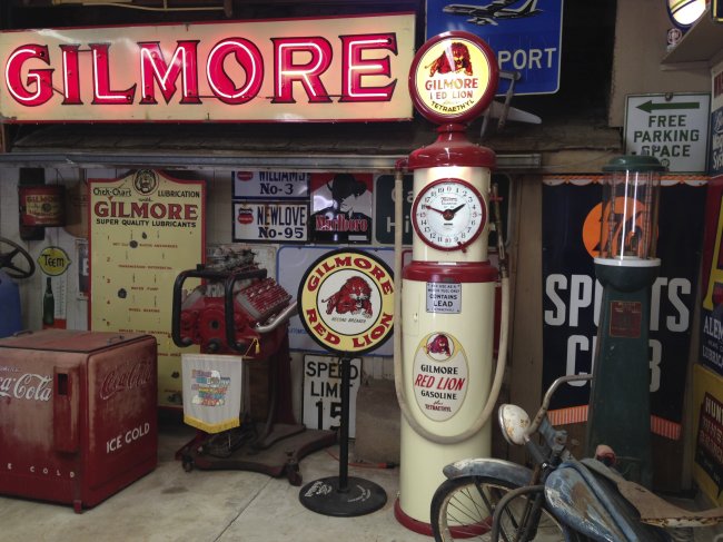 Gas pumps and signs from long-forgotten companies are displayed at the Mendenhall Museum of Gasoline Pumps & Petroliana in Buellton, California. Sacramento Bee/MCT