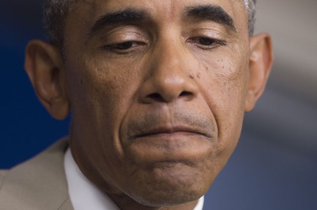 U.S. President Barack Obama holds a press conference in Washington, D.C., Thursday.   AFP-Yonhap
