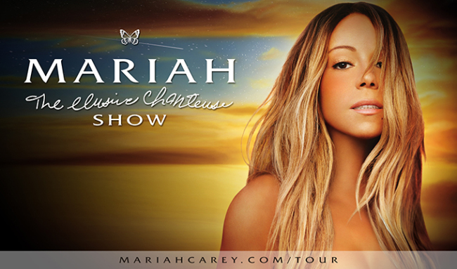 Poster for Mariah Carey’s world tour.   Mariah Carey’s official website