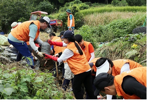 한화손해보험 부산지역본부 봉사단은 지난 8월말 발생한 집중호우로 인해 피해를 입은 부산시 기장군 일광면 일대에서 긴급구호 활동을 펼쳤다고 3일 밝혔다.   김양규 기자/kyk74@
