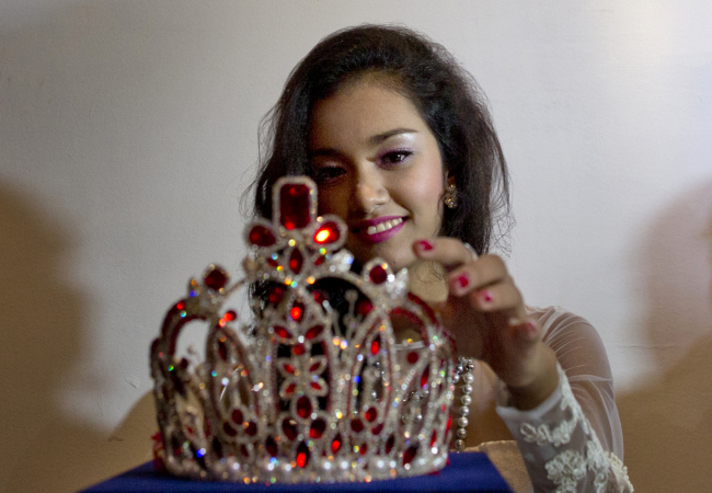 May Myat Noe, Myanmar’s first international beauty queen.   AP-Yonhap
