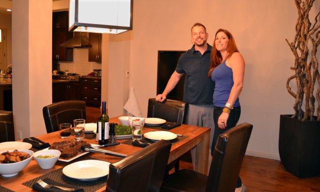 Jeff Siegel and Beth Brandstatter of Denver invite guests to dinner in their Denver apartment as part of the sharing economy. (Los Angeles Times/MCT)