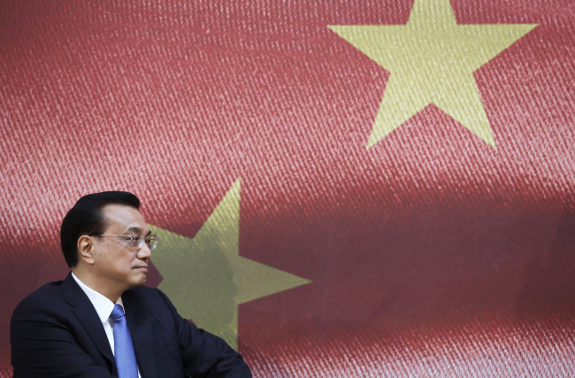 China’s Premier Li Keqiang.   Bloomberg