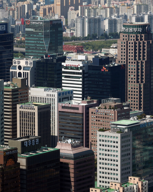 The financial district in Yeouido.   Yonhap