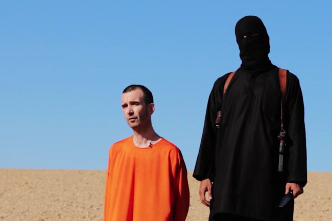 This image purports to show British aid worker David Haines before he was beheaded.   AP-Yonhap