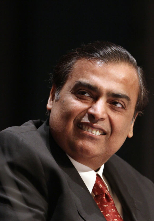 Mukesh Ambani, chairman of Reliance Industries Ltd.   Bloomberg