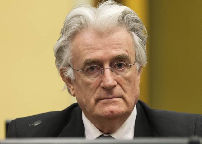 Bosnian Serb wartime leader Radovan Karadzic.    AFP