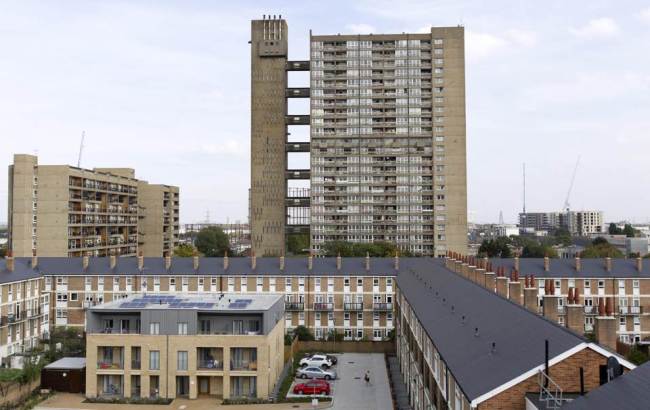 The Balfron Tower in east London.   AFP
