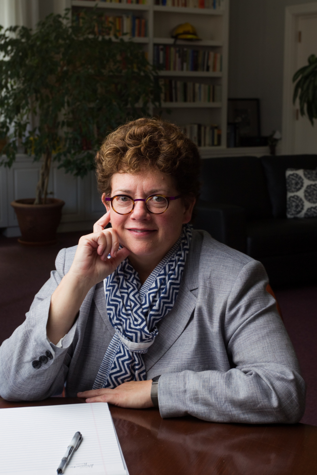 Carolyn Martin, the president of Amherst College.   Amherst College