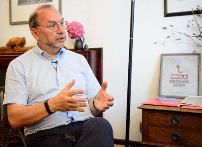 Peter Piot.    AFP