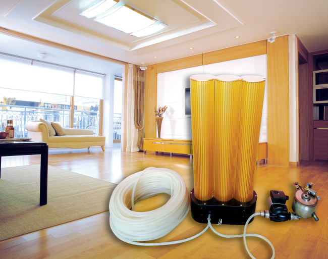 A high-efficiency vacuum heating system