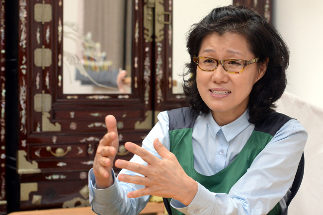 Viin Baby CEO Kang Keum-seong.   Ahn Hoon/The Korea Herald