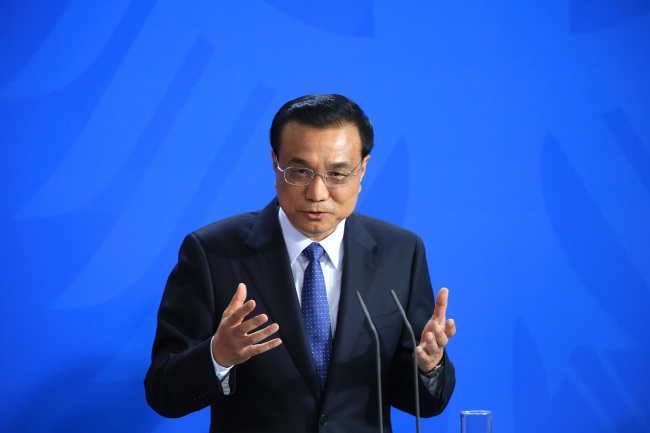 China’s Premier Li Keqiang   Bloomberg