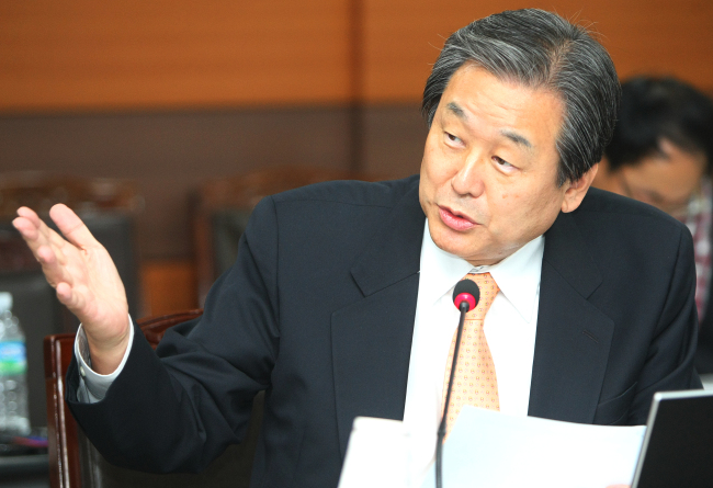 Saenuri Party chairman Kim Moo-sung.   Yonhap