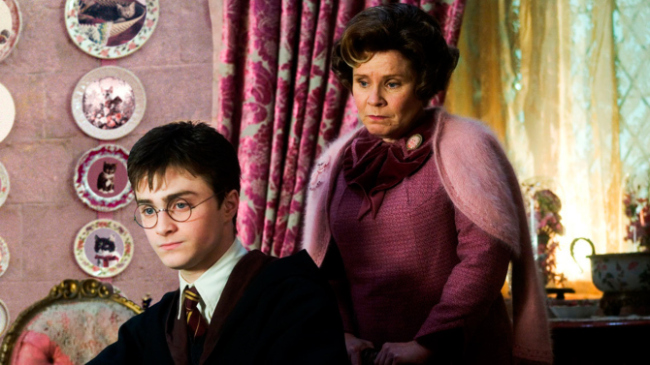 Imelda Staunton (right) played Dolores Umbridge in the “Harry Potter” movies.   Warner Bros.