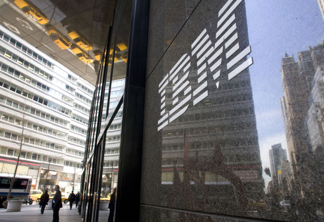 An IBM office building in New York.    Bloomberg
