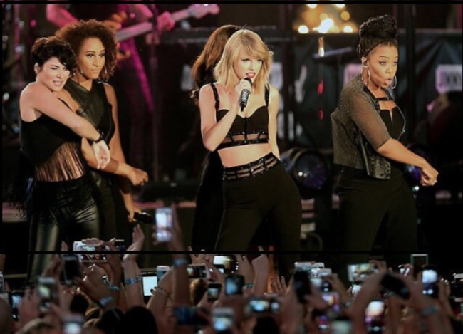 Taylor Swift (center).   Taylor Swift official site