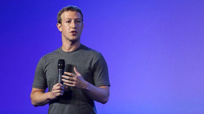 Facebook CEO Mark Zuckerberg.    Bloomberg