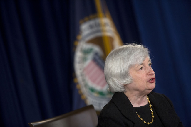 Janet Yellen, chair of the U.S. Federal Reserve.   Bloomberg