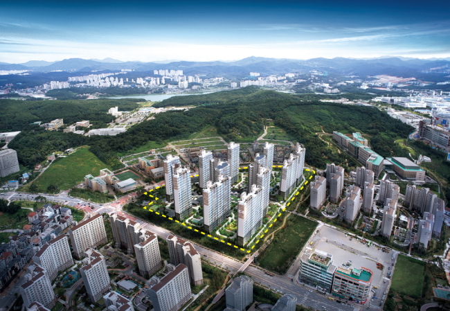 ‘힐스테이트 서천(매미산)’ 조감도.