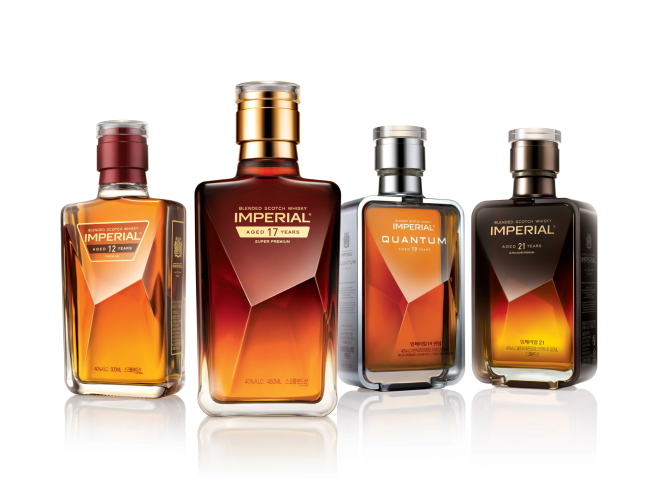 The renewed version of Imperial, the best-selling whiskey brand in Korea.   Pernod Ricard