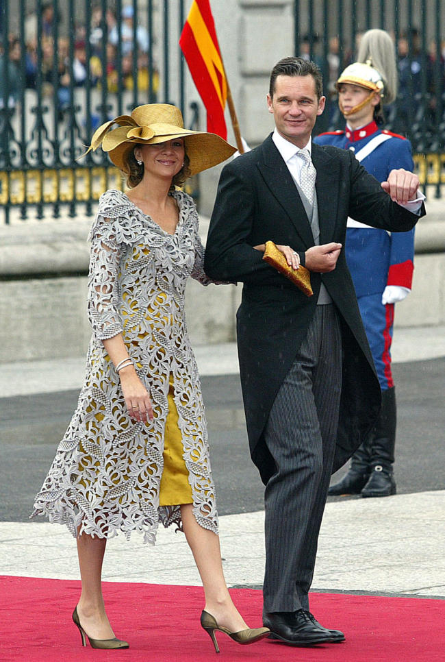 Spanish Princess Cristina de Bourbon and husband Inaki Urdangarin have been excluded from royal activities since 2011 amid tax fraud allegations.   AFP