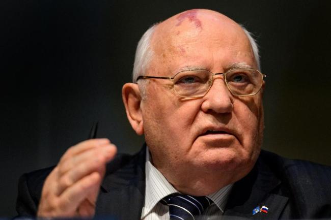 Former Soviet leader Mikhail Gorbachev.    AFP