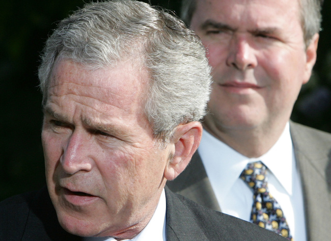 Former President George W. Bush.      AP-Yonhap