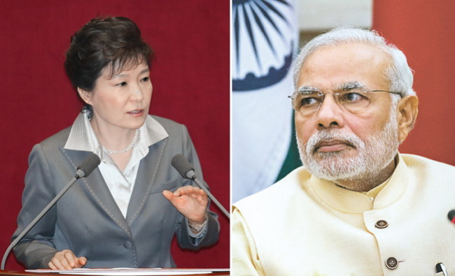 Park Geun-hye, Narendra Modi
