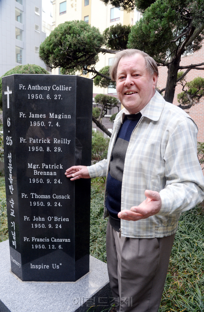 성골름반 Brennan 신부. 박현구 기자phko@heraldcorp.com
성골름반 Brennan 신부. 박현구 기자phko@heraldcorp.com