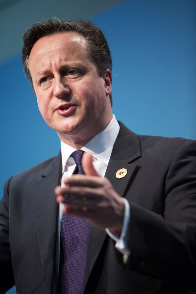 U.K. Prime Minister David Cameron.  Bloomberg