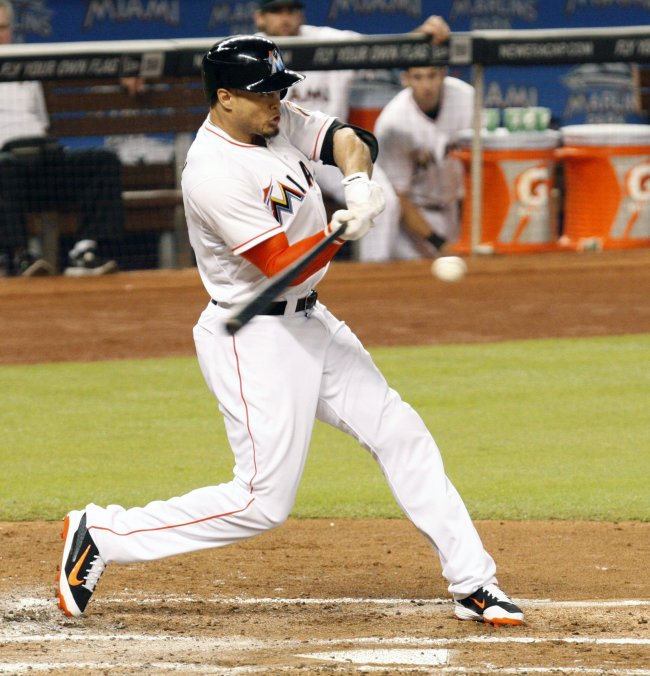 Giancarlo Stanton, who turned 25 on Nov. 8, is perhaps the game’s most feared slugger.   MCT